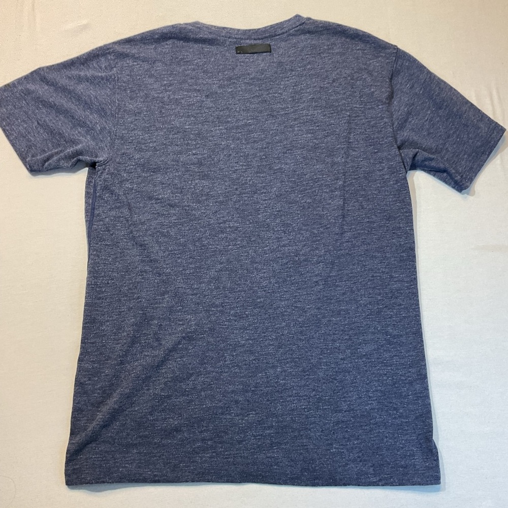 Fabletics Solid Plain Heather Blue T-Shirt Size M… - image 6
